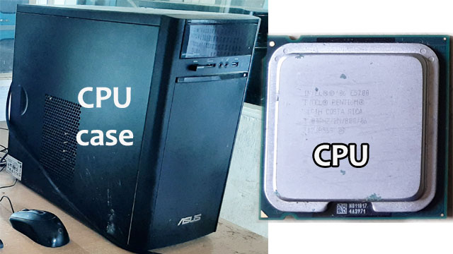 CPU case and CPU